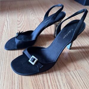 Vintage Calvin Klein Black Slingback Heels